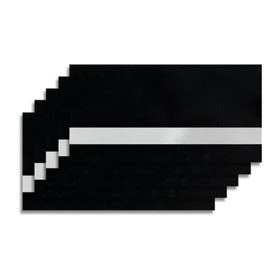 24" x 12" - Laserable Sheets - Faux Leather Black/Silver Fabric - Heat Applied Backing