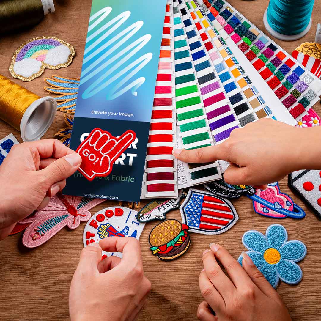 Threads and Fabrics Color Chart | World Emblem