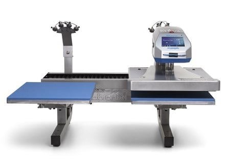 Hotronix Dual Air Fusion IQ Heat Press closed straight on