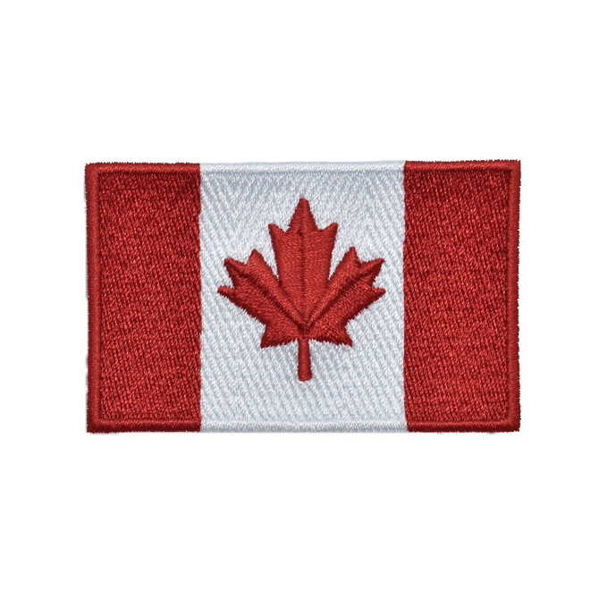 Embroidered Canadian Flag patch